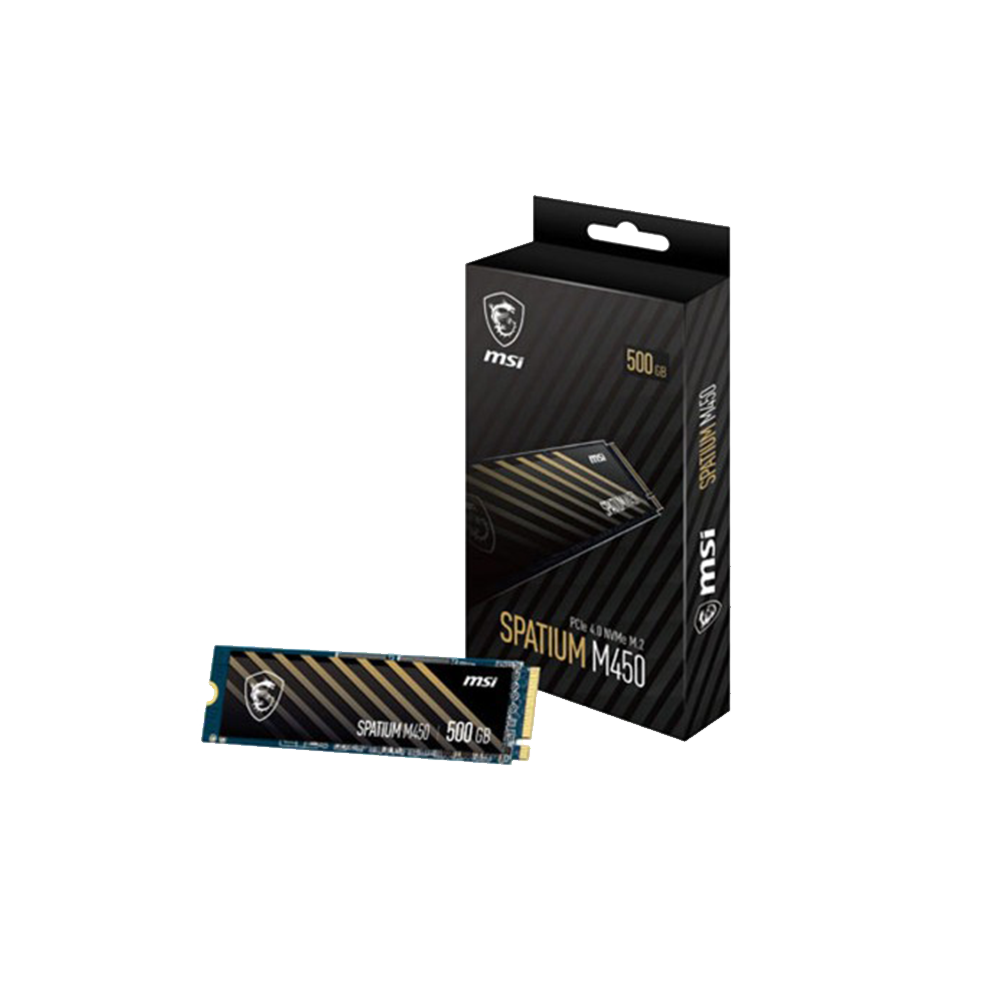MSI SPATIUM M450 500GB PCIE 4.0 NVME M.2 SSD