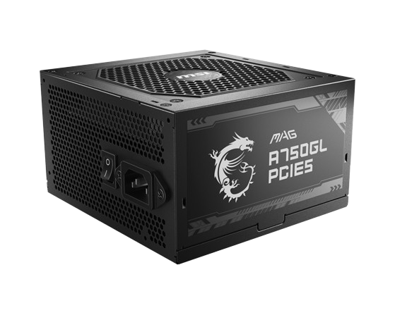MSI MAG A750GL PCIE5 750 WATT 80 PLUS GOLD POWER SUPPLY