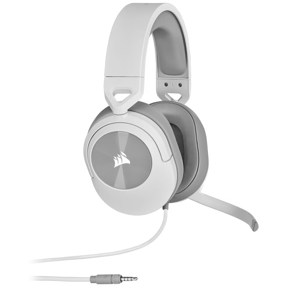 CORSAIR HS55 STEREO WIRED GAMING HEADSET WHITE