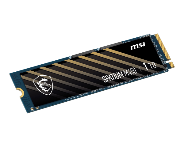 MSI SPATIUM M450 1TB PCIE 4.0 M.2 SOLID STATE DRIVE