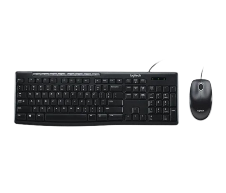 LOGITECH MK200 Media Corded Keyboard and Mouse Combo