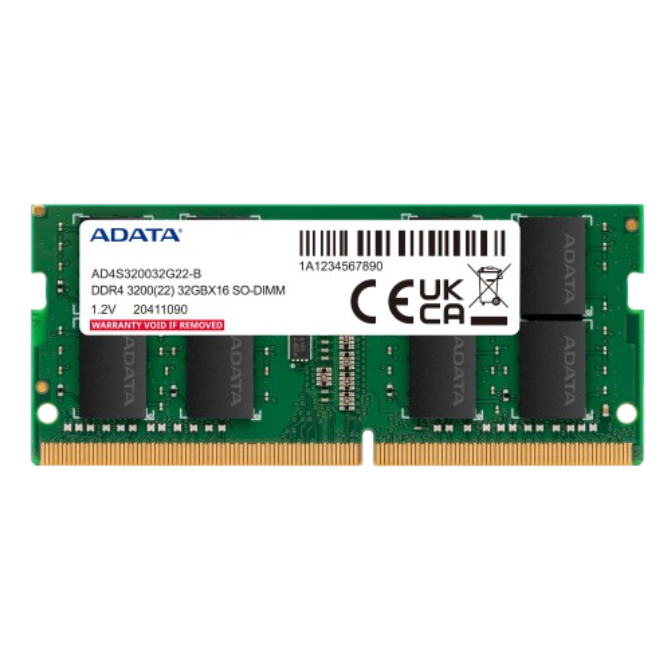ADATA DDR4 16GB 3200MHz SO-DIMM Laptop Memory