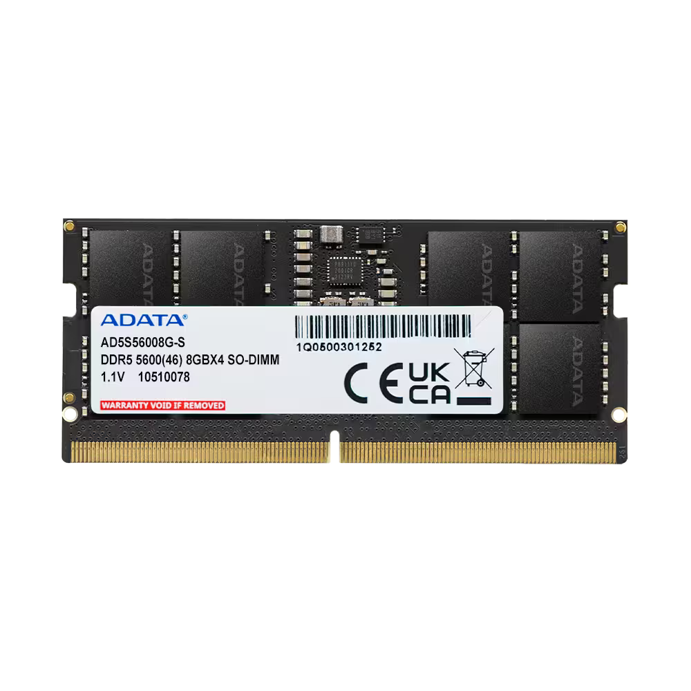 ADATA DDR5 8GB 5600MHz SO-DIMM Laptop Memory