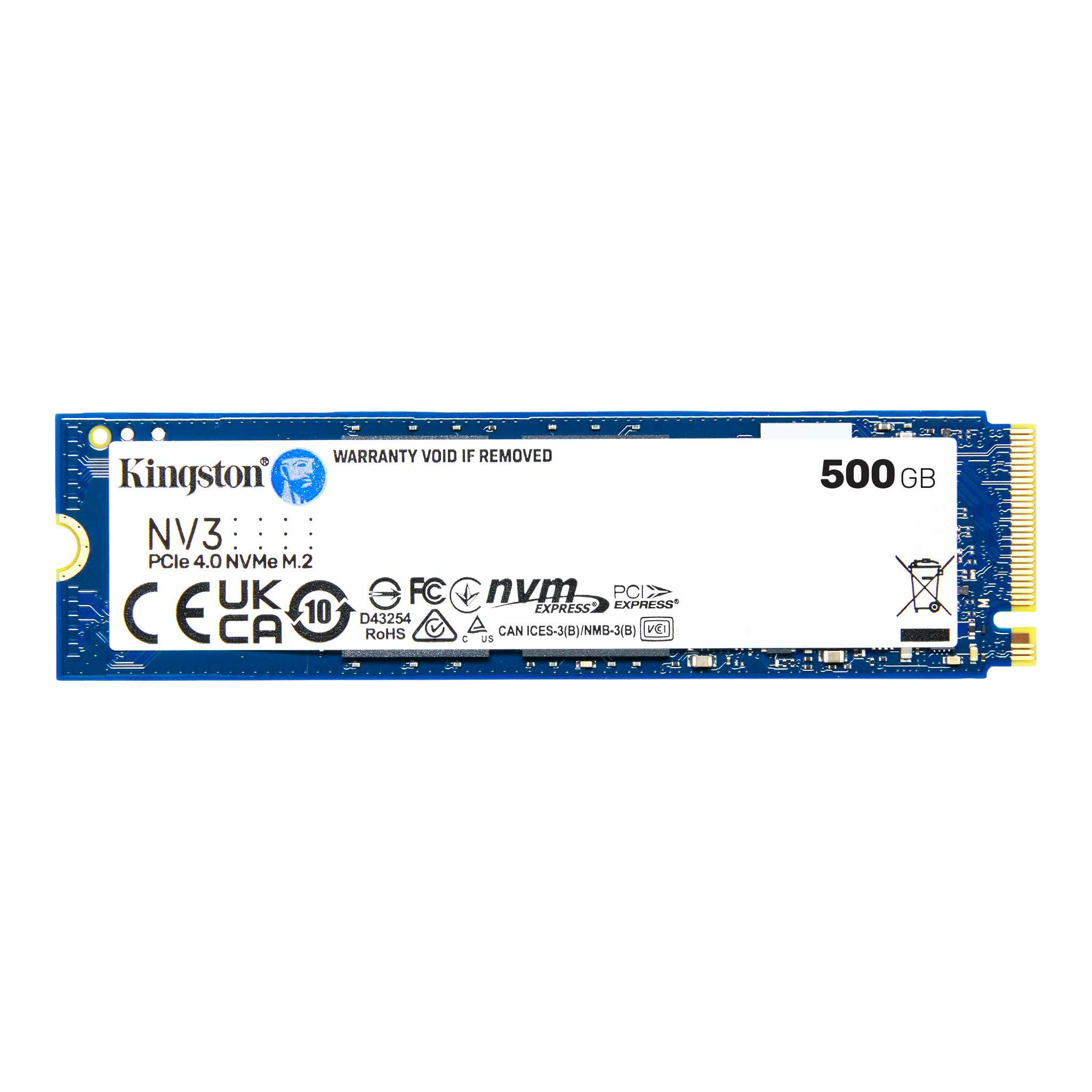 KINGSTON NV3 500GB PCIe 4.0 NVMe SSD